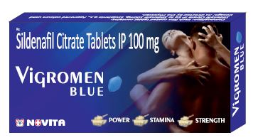 Vigromen Blue 100 Tablet 10 Tablet in 1 strip